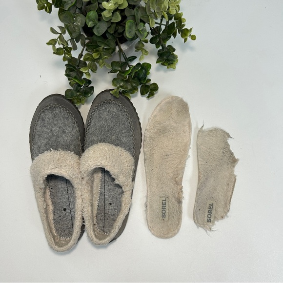 Sorel Out 'N About Slide Gray House Slipper - Women's Size 9 - Picture 11 of 12